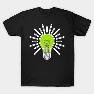 green lightbulb T-Shirt